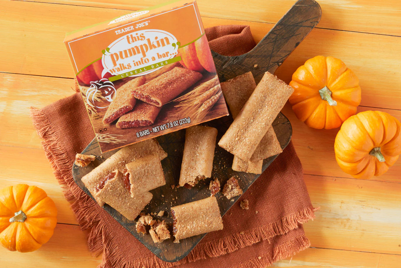 Trader Joe's This Pumpkin Walks Into A Bar... Cereal Bars (LIMITED-FALL)