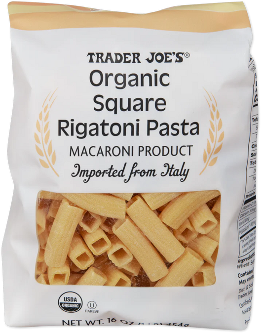 Organic Square Rigatoni Pasta (LIMITED)