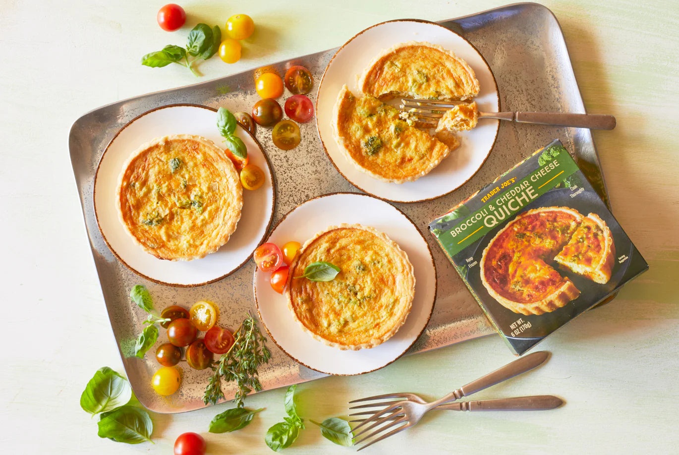 Broccoli & Cheddar Cheese Quiche