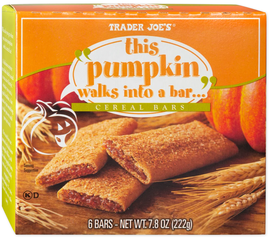 Trader Joe's This Pumpkin Walks Into A Bar... Cereal Bars (LIMITED-FALL)