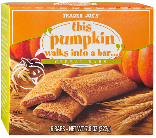 Trader Joe's This Pumpkin Walks Into A Bar... Cereal Bars (LIMITED-FALL)