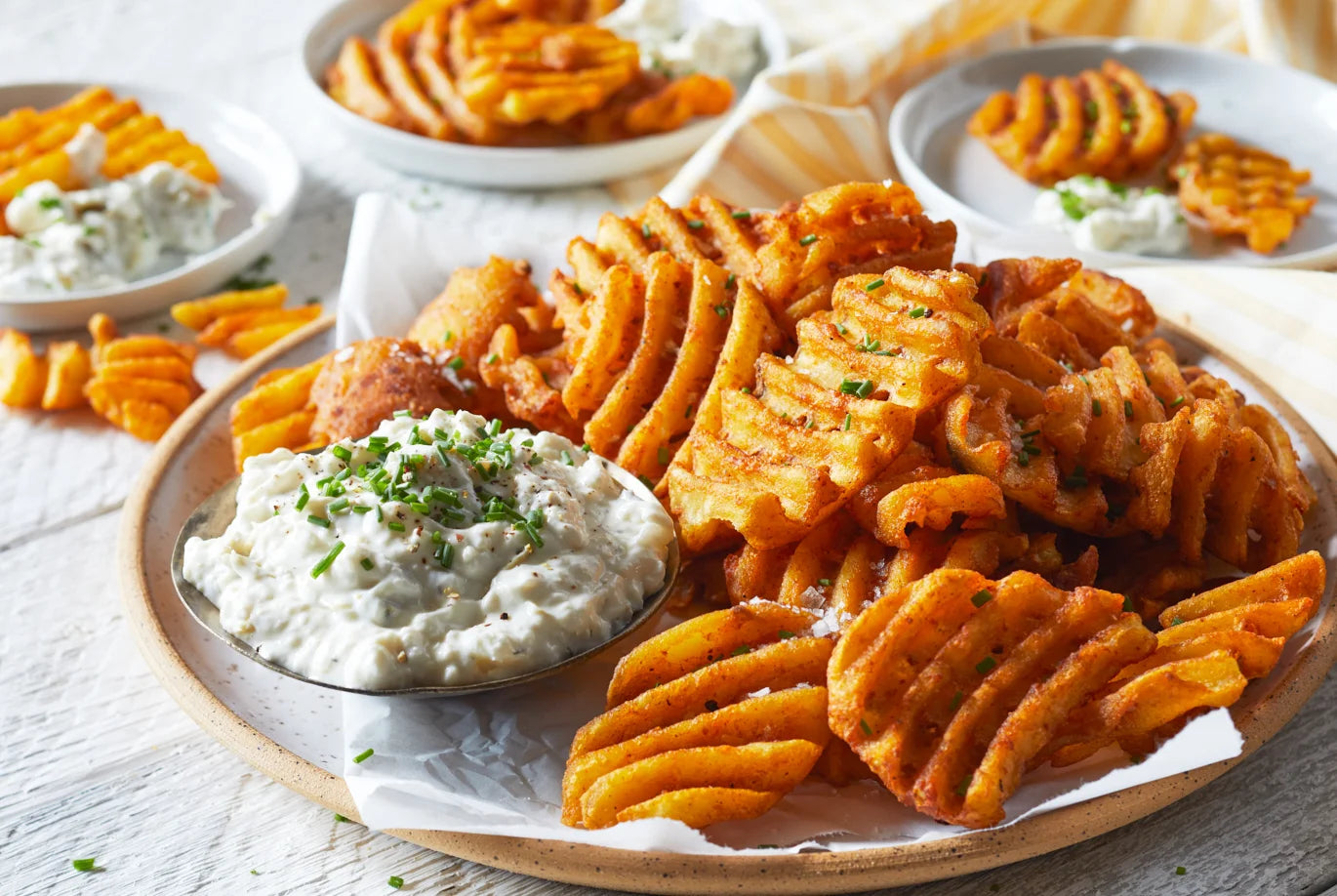 Seasoned Waffle Cut Fries