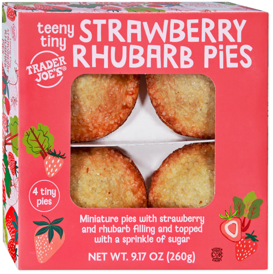 Teeny Tiny Strawberry Rhubarb Pies