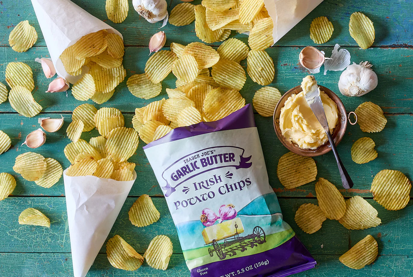 Garlic Butter Irish Potato Chips