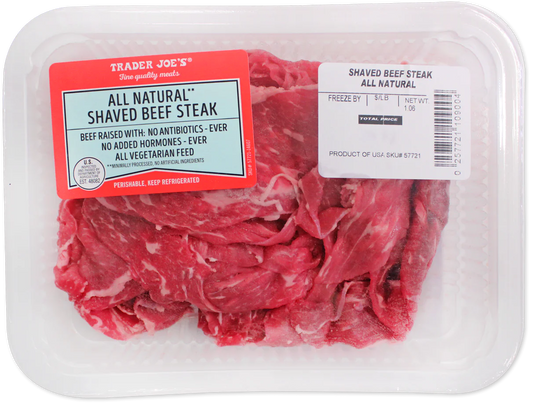 All Natural Shaved Beef Steak