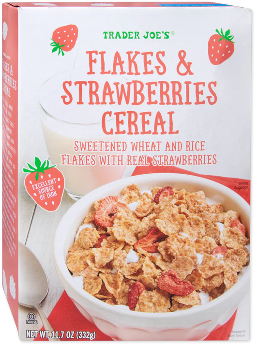 Flakes & Strawberries Cereal