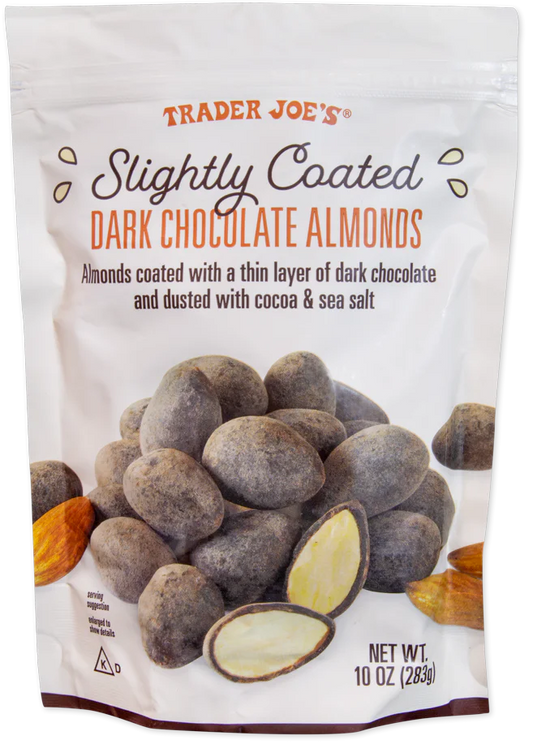 Slightly Coated Dark Chocolate Almonds