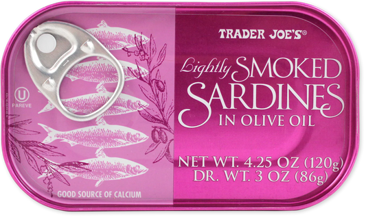 Lightly Smoked Sardines in Olive Oil