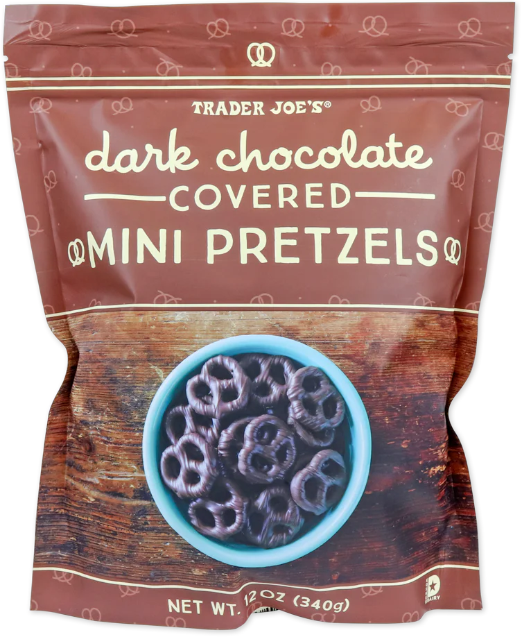 Dark Chocolate Covered Mini Pretzels