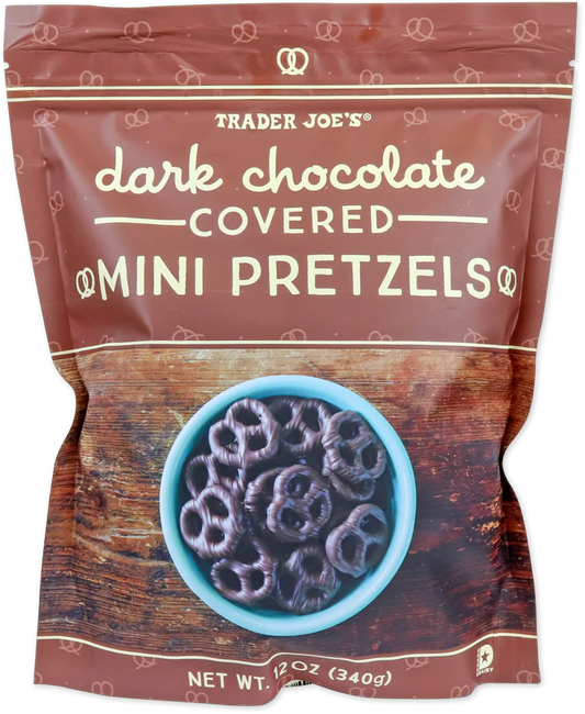 Dark Chocolate Covered Mini Pretzels