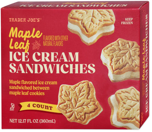 Maple Leaf Ice Cream Sandwiches