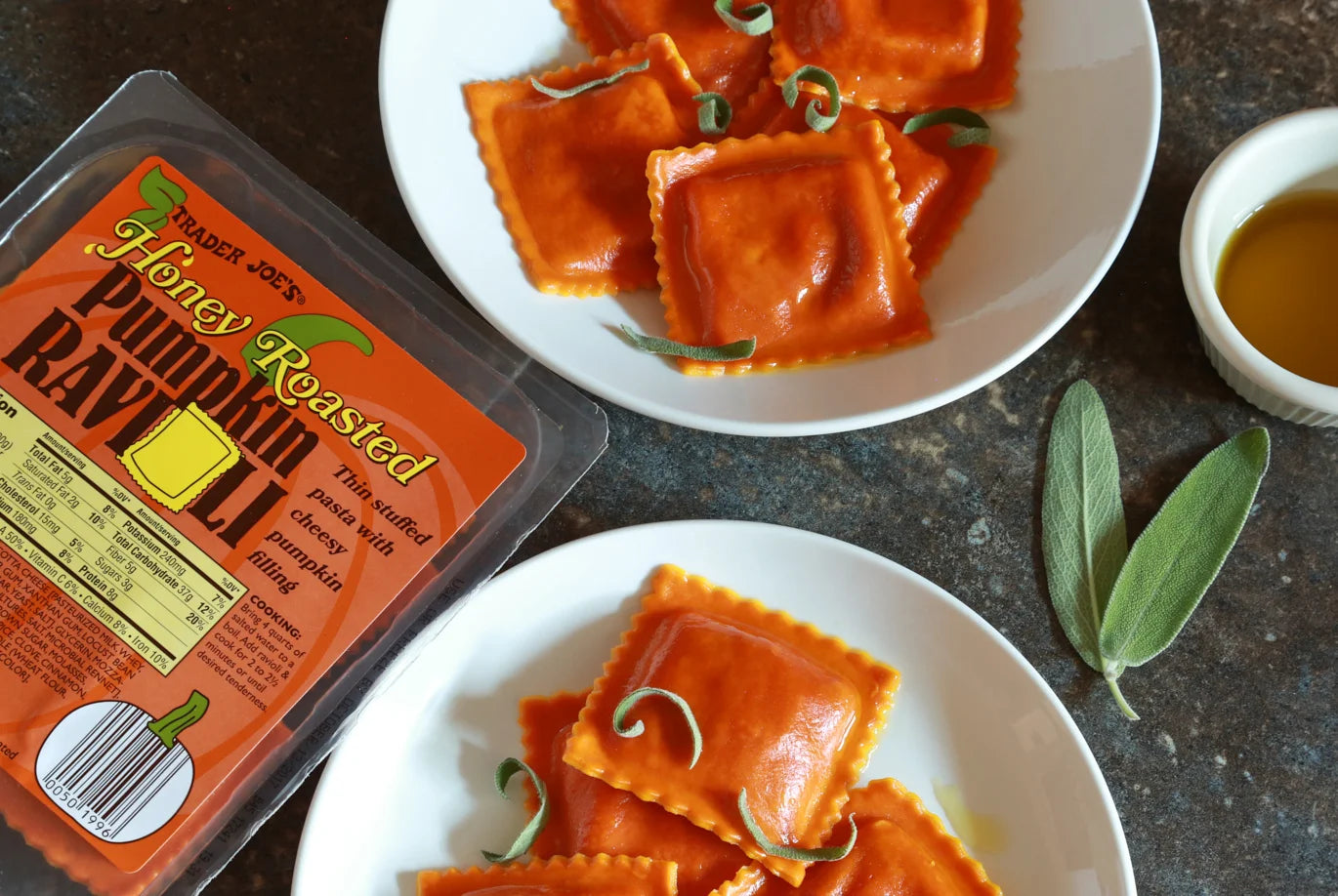 Honey Roasted Pumpkin Ravioli (SEASONAL)