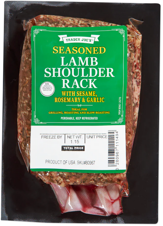 Seasoned Lamb Shoulder Rack
