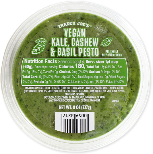 Vegan Kale, Cashew & Basil Pesto