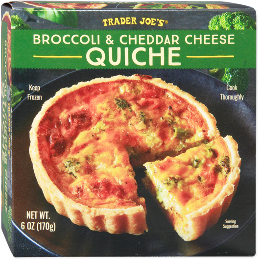 Broccoli & Cheddar Cheese Quiche