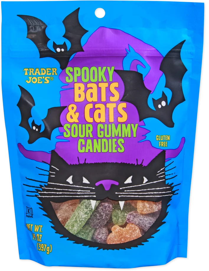Spooky Bats & Cats Sour Gummy Candies (LIMITED-FALL)