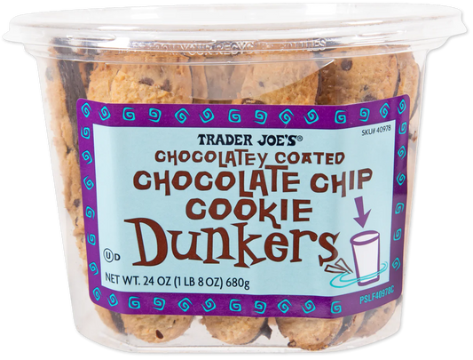 Chocolatey Coated Chocolate Chip Cookie Dunkers