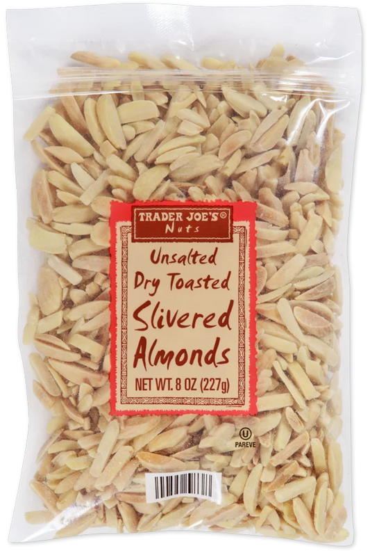 Unsalted Dry Toasted Slivered Almonds