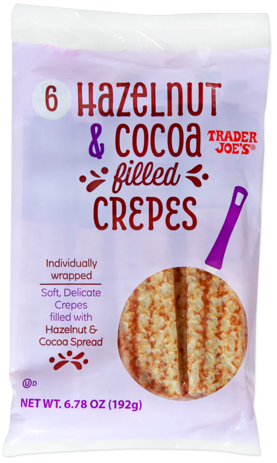 Hazelnut & Cocoa Filled Crepes