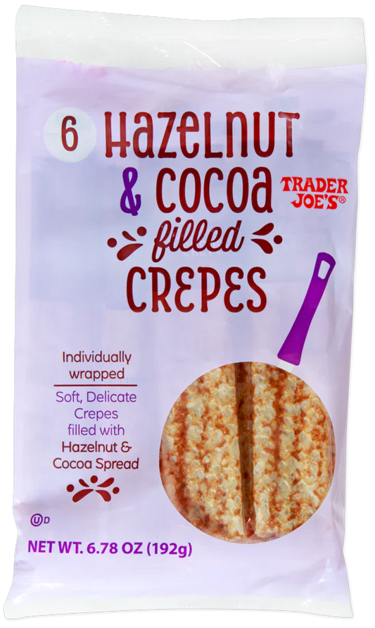 Hazelnut & Cocoa Filled Crepes