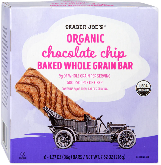 Organic Chocolate Chip Baked Whole Grain Bar