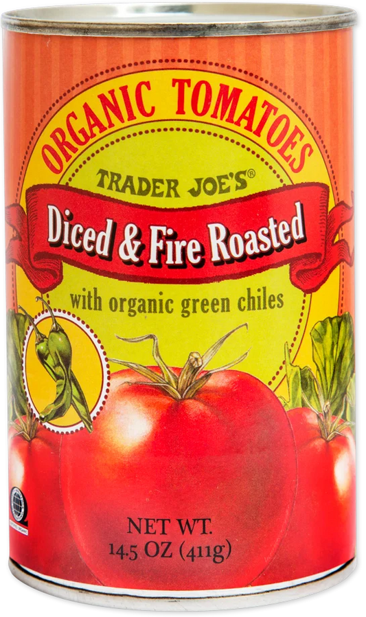 Organic Diced & Fire Roasted Tomatoes with Green Chiles