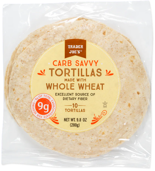 Carb Savvy Tortillas made with Whole Wheat