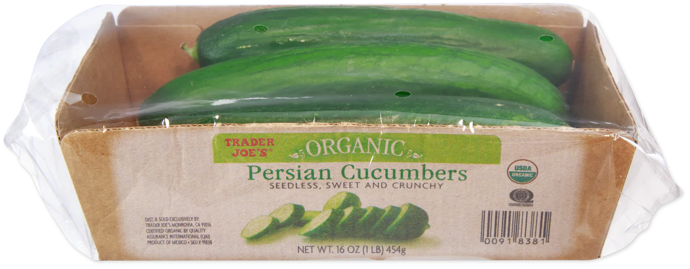 Organic Persian Cucumbers