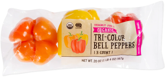 Organic Tri-Color Bell Peppers
