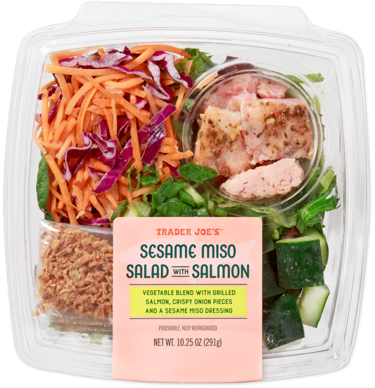 Sesame Miso Salad with Salmon